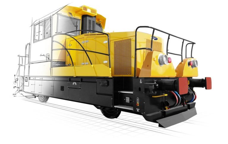 Axle shunting locomotive VTL 500 offering a perfect visibility in both sides