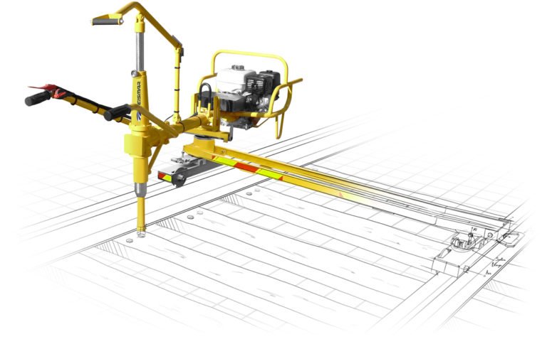 Rail drilling machine PR8 offering optimized and effortless drilling using a 3-speed automatic feeding system